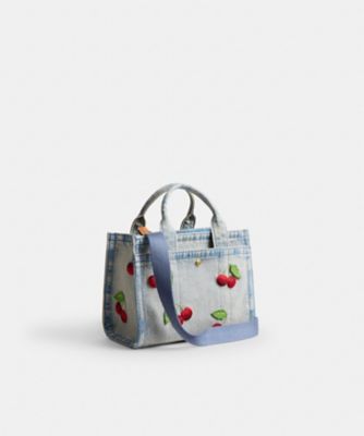 カーゴ トート バッグ 20・チェリー エンブロイダリー | COACH